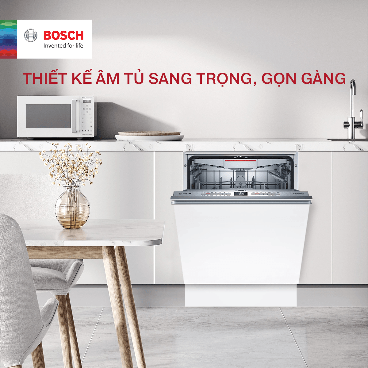 Máy rửa bát Bosch SGV4HAX48E hiện đại